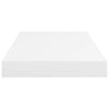 Flytende vegghylle hvit 50x23x3,8 cm MDF