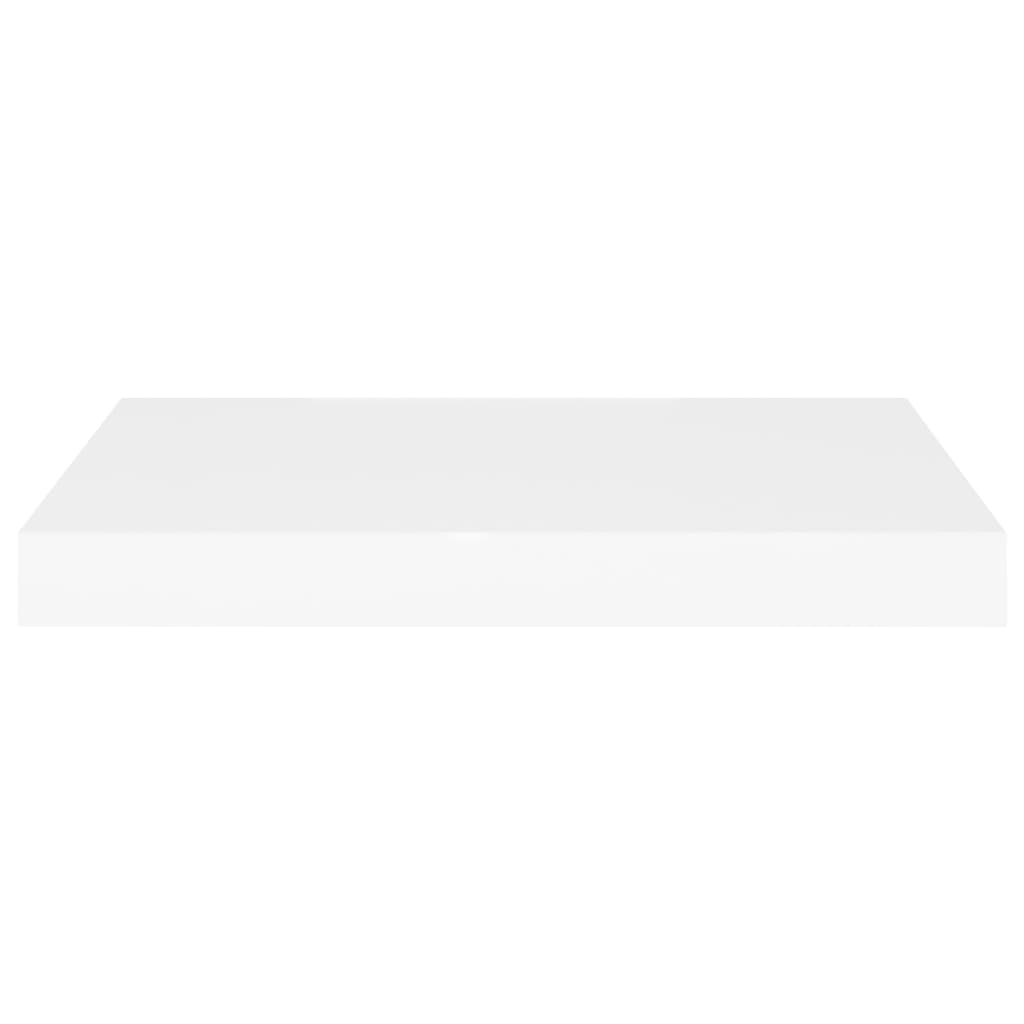 Flytende vegghyller 2 stk hvit 50x23x3,8 cm MDF