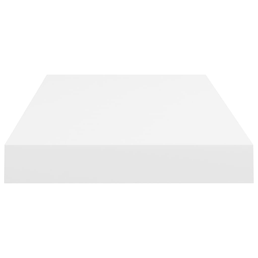 Flytende vegghyller 4 stk hvit 50x23,5x3,8 cm MDF
