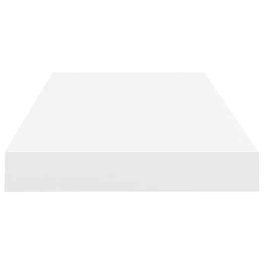 Flytende vegghylle hvit 60x23,5x3,8 cm MDF