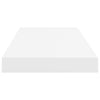 Flytende vegghylle hvit 60x23,5x3,8 cm MDF
