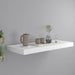 Flytende vegghylle hvit 60x23,5x3,8 cm MDF