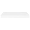 Flytende vegghyller 2 stk hvit 60x23,5x3,8 cm MDF