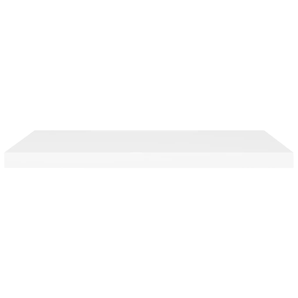 Flytende vegghylle hvit 80x23,5x3,8 cm MDF