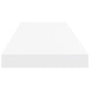 Flytende vegghylle hvit 80x23,5x3,8 cm MDF