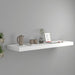 Flytende vegghylle hvit 80x23,5x3,8 cm MDF