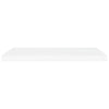 Flytende vegghyller 4 stk hvit 80x23,5x3,8 cm MDF