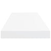 Flytende vegghyller 4 stk hvit 80x23,5x3,8 cm MDF