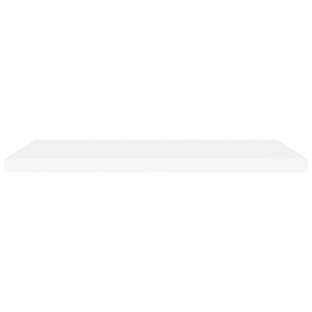 Flytende vegghylle hvit 90x23,5x3,8 cm MDF