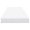 Flytende vegghylle hvit 90x23,5x3,8 cm MDF