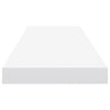Flytende vegghyller 4 stk hvit 90x23,5x3,8 cm MDF