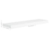 Flytende vegghyller 4 stk hvit 90x23,5x3,8 cm MDF