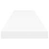 Flytende vegghyller 4 stk hvit 120x23,5x3,8 cm MDF