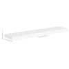 Flytende vegghyller 4 stk hvit 120x23,5x3,8 cm MDF