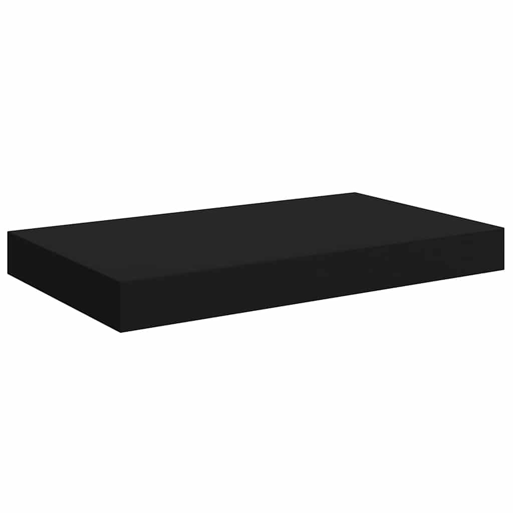 Flytende vegghylle svart 40x23x3,8 cm MDF vidaXL