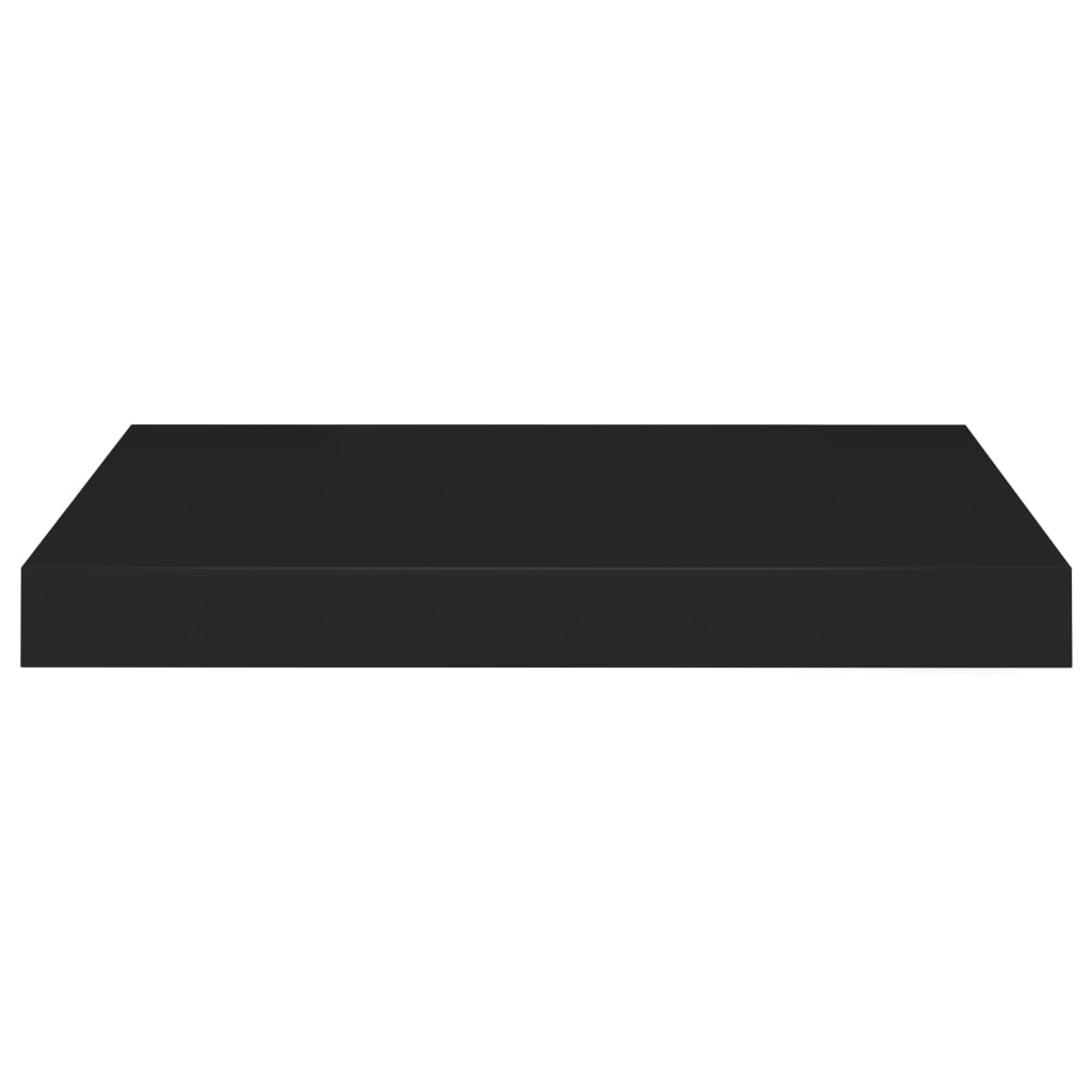 Flytende vegghyller 2 stk svart 40x23x3,8 cm MDF