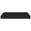 Flytende vegghyller 2 stk svart 50x23x3,8 cm MDF