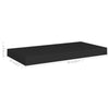 Flytende vegghyller 2 stk svart 50x23x3,8 cm MDF