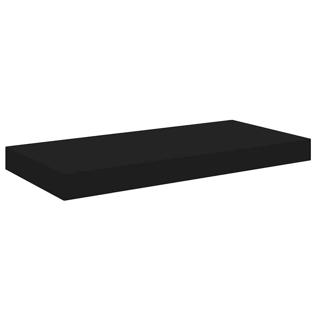 Flytende vegghyller 4 stk svart 50x23x3,8 cm MDF