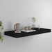 Flytende vegghylle svart 60x23,5x3,8 cm MDF