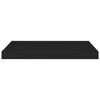 Flytende vegghyller 2 stk svart 60x23,5x3,8 cm MDF