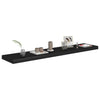 Flytende vegghylle svart 120x23,5x3,8 cm MDF