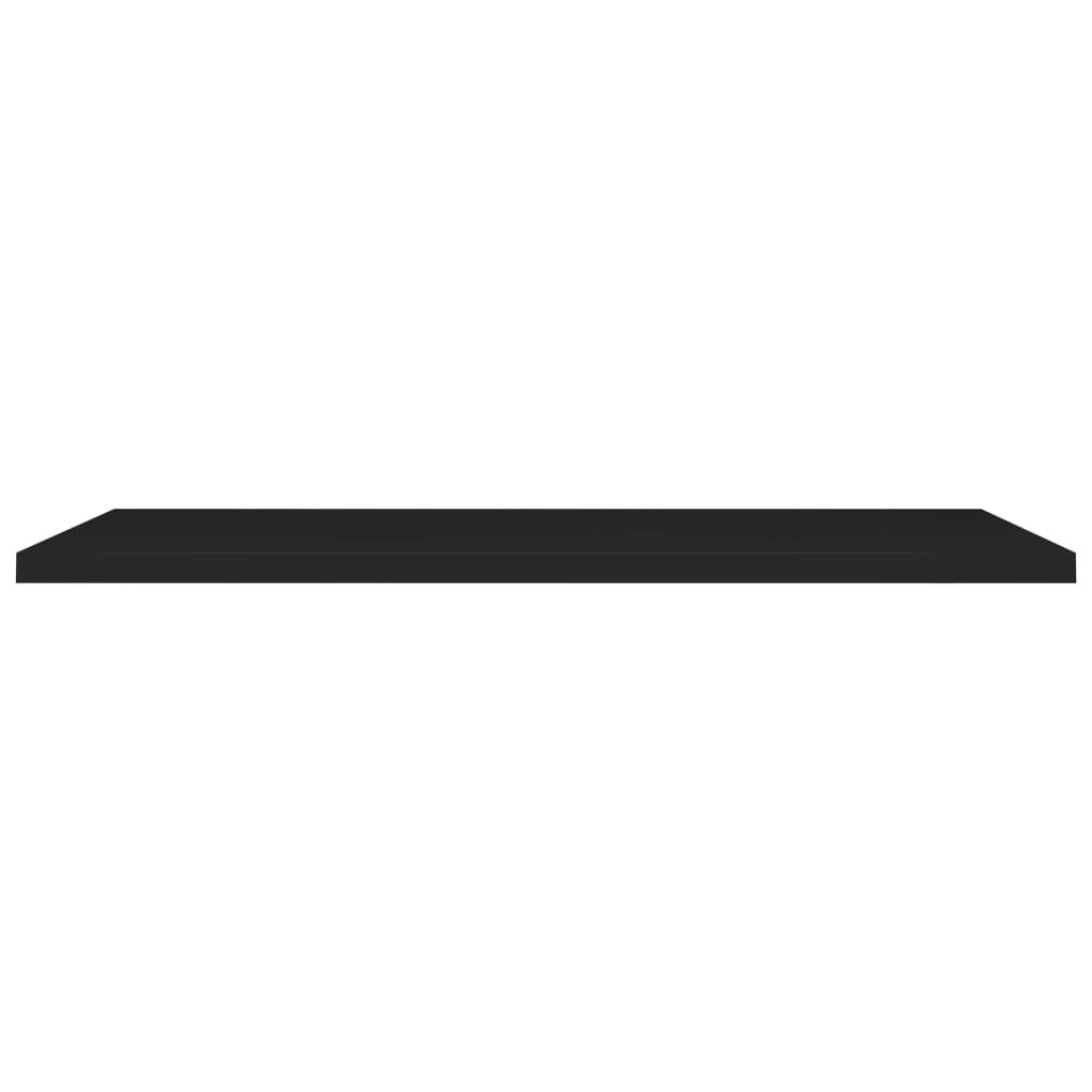 Flytende vegghylle svart 120x23,5x3,8 cm MDF