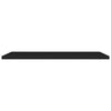 Flytende vegghylle svart 120x23,5x3,8 cm MDF