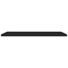 Flytende vegghyller 4 stk svart 120x23,5x3,8 cm MDF