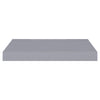 Flytende vegghyller 2 stk grå 40x23x3,8 cm MDF