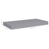 Flytende vegghyller 2 stk grå 50x23x3,8 cm MDF