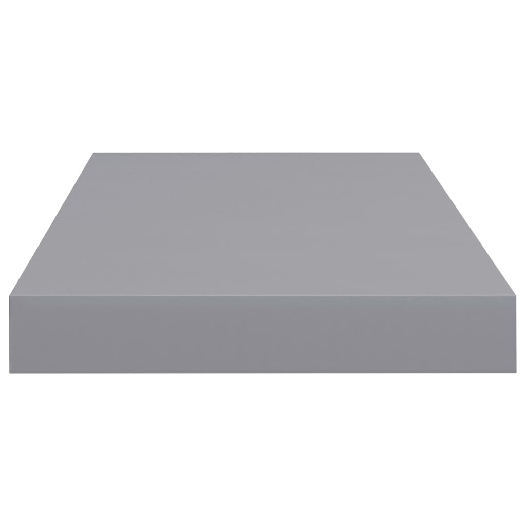 Flytende vegghyller 4 stk grå 50x23x3,8 cm MDF