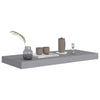 Flytende vegghylle grå 60x23,5x3,8 cm MDF