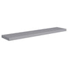 Flytende vegghyller 2 stk grå 120x23,5x3,8 cm MDF