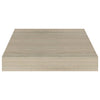 Flytende vegghyller 2 stk eik 23x23,5x3,8 cm MDF