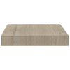 Flytende vegghyller 2 stk eik 23x23,5x3,8 cm MDF