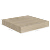Flytende vegghyller 2 stk eik 23x23,5x3,8 cm MDF