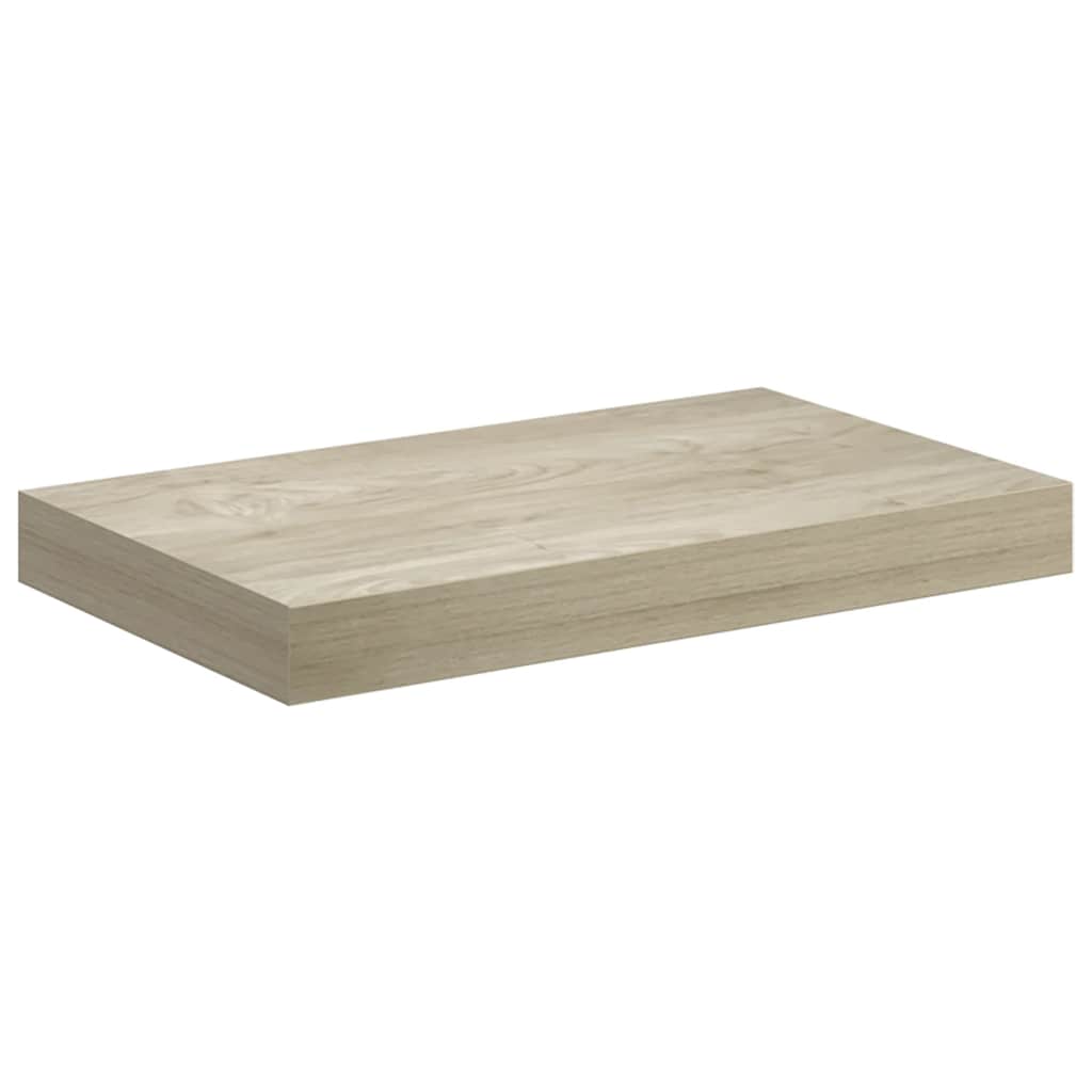 Flytende vegghylle eik 40x23x3,8 cm MDF
