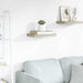 Flytende vegghylle eik 40x23x3,8 cm MDF