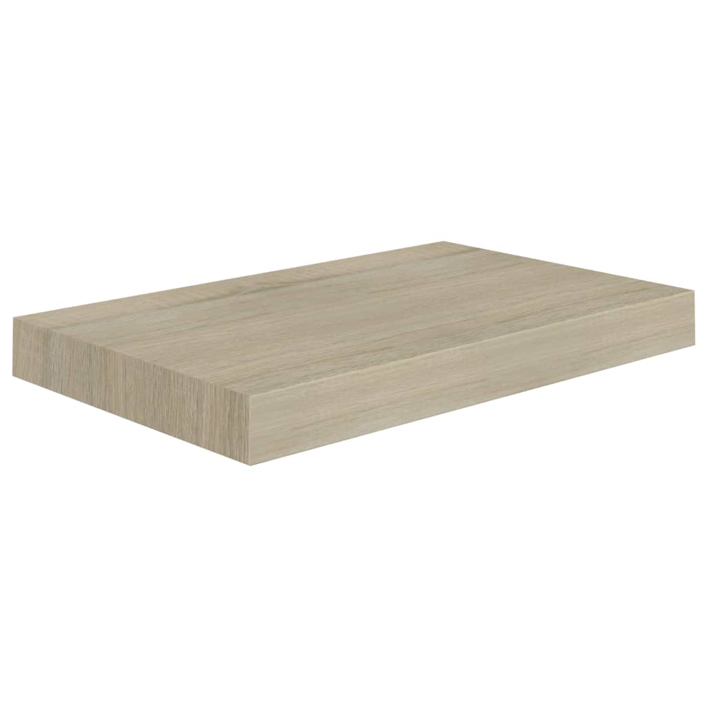 Flytende vegghyller 2 stk eik 40x23x3,8 cm MDF