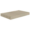 Flytende vegghyller 2 stk eik 40x23x3,8 cm MDF