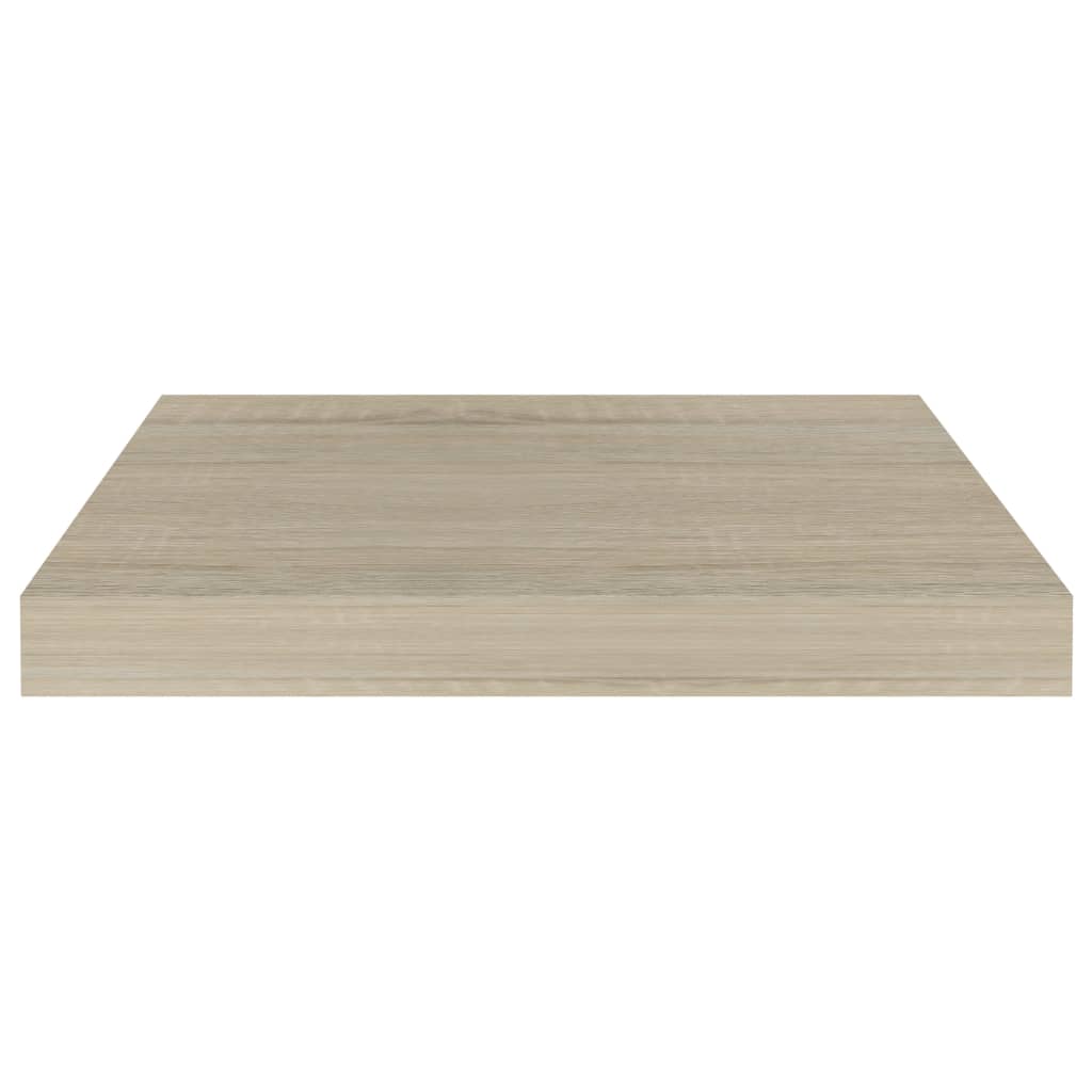 Flytende vegghyller 2 stk eik 40x23x3,8 cm MDF