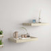 Flytende vegghyller 2 stk eik 40x23x3,8 cm MDF