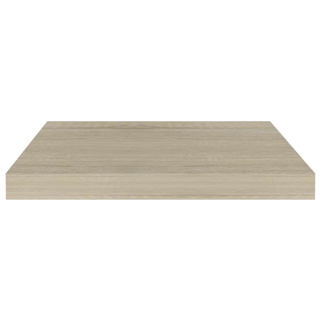 Flytende vegghyller 2 stk eik 50x23x3,8 cm MDF