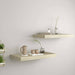 Flytende vegghyller 2 stk eik 50x23x3,8 cm MDF