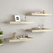 Flytende vegghyller 4 stk eik 50x23x3,8 cm MDF