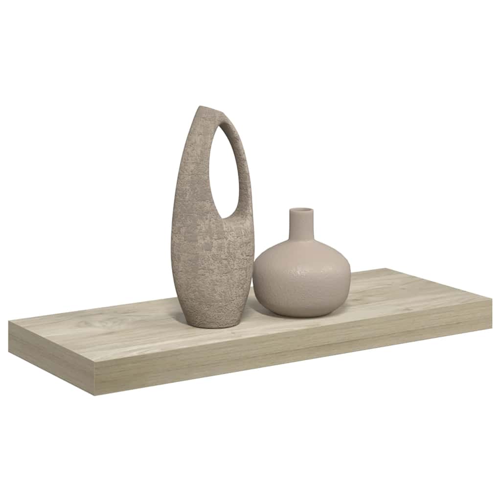 Flytende vegghylle eik 60x23,5x3,8 cm MDF vidaXL