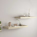 Flytende vegghyller 2 stk eik 60x23,5x3,8 cm MDF