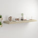 Flytende vegghylle eik 80x23,5x3,8 cm MDF