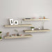 Flytende vegghyller 4 stk eik 80x23,5x3,8 cm MDF